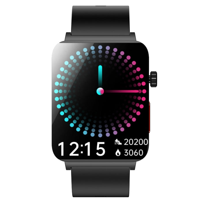 KS03 Pro 1.96 inch Color Screen Smart Watch, Support Bluetooth Call / Health Monitoring(Black) PhonoClean