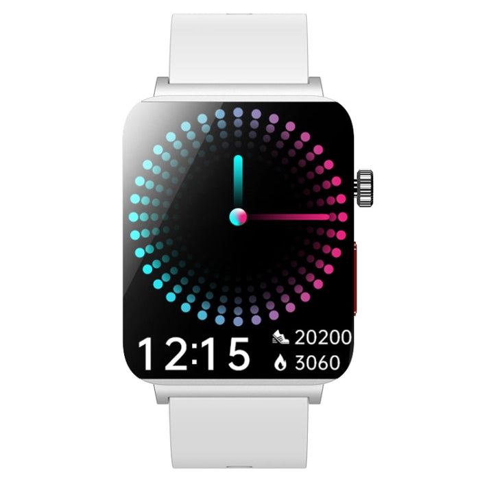 KS03 Pro 1.96 inch Color Screen Smart Watch, Support Bluetooth Call / Health Monitoring(Silver White) PhonoClean
