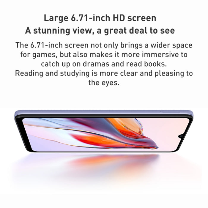 5000mAh Battery, Face ID & Fingerprint Identification, 6.71 inch MIUI 13 MediaTek Helio G85 Octa Core up to 2.0GHz, Network: 4G, Dual SIM, Not Support Google Play, 4GB+128GB