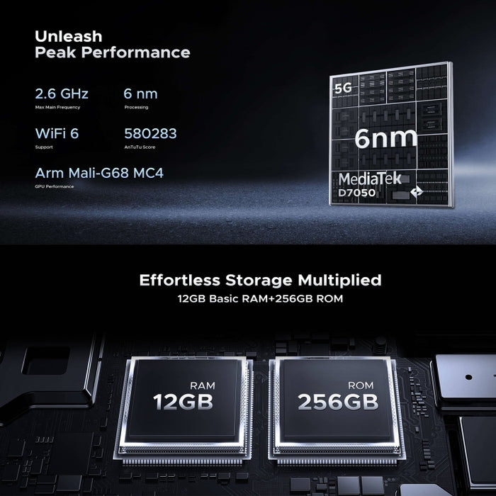 DOOGEE Blade GT 5G, 12GB+256GB, 6.72 inch Android 14 Dimensity 7050 Octa Core, Network: 5G, OTG, NFC, LED Light Effect, Blade GT 5G 12GB+256GB