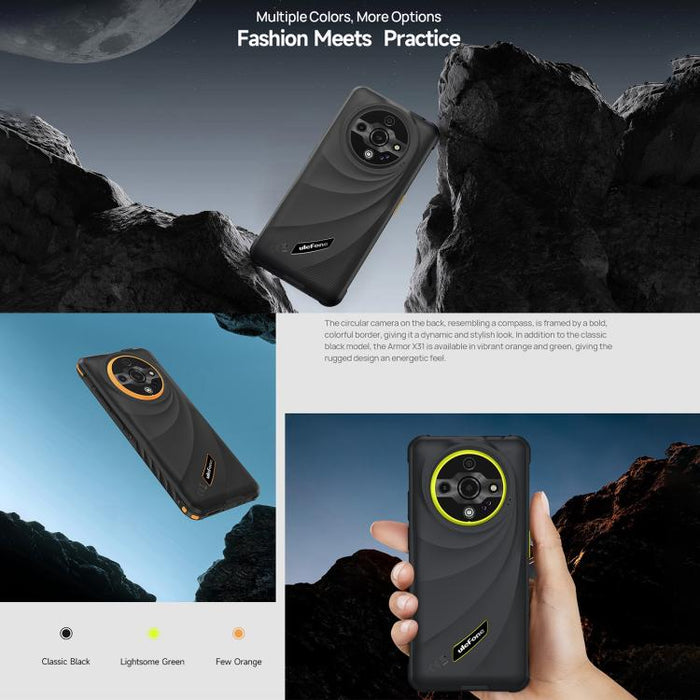Ulefone Armor X31, 6GB+128GB, Night Vision, IP68/IP69K Rugged Phone, 6.56 inch Android 14 MediaTek Helio G91 Octa Core, Network: 4G, NFC, OTG