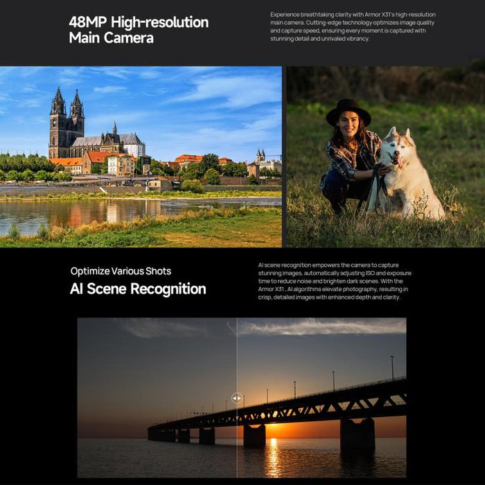 Ulefone Armor X31, 6GB+128GB, Night Vision, IP68/IP69K Rugged Phone, 6.56 inch Android 14 MediaTek Helio G91 Octa Core, Network: 4G, NFC, OTG, Armor X31