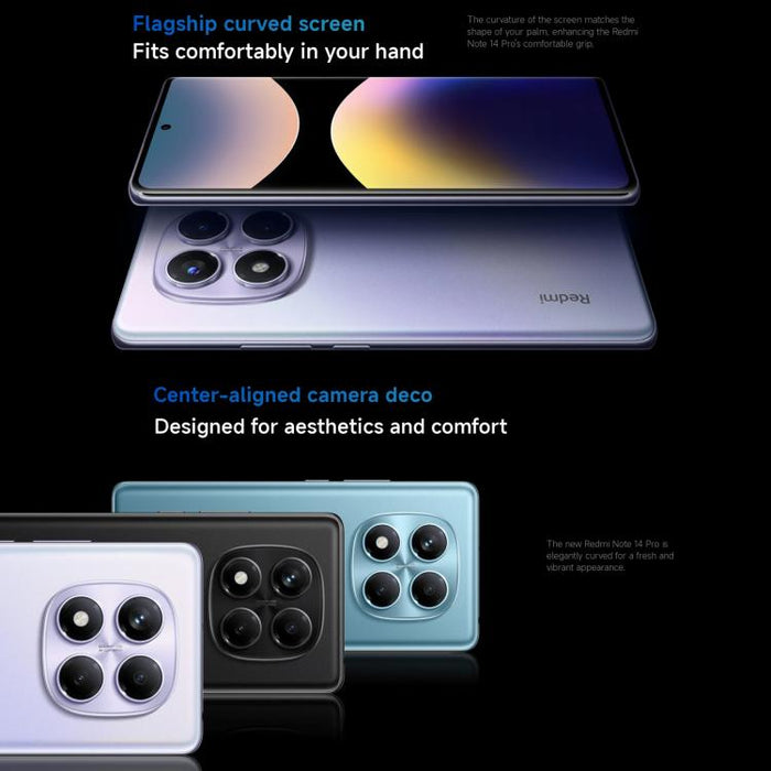 Xiaomi Redmi Note 14 Pro 4G Global, 12GB+256GB, In-screen Fingerprint, 6.67 inch Xiaomi HyperOS Helio G100-Ultra Octa Core, NFC, Network: 4G