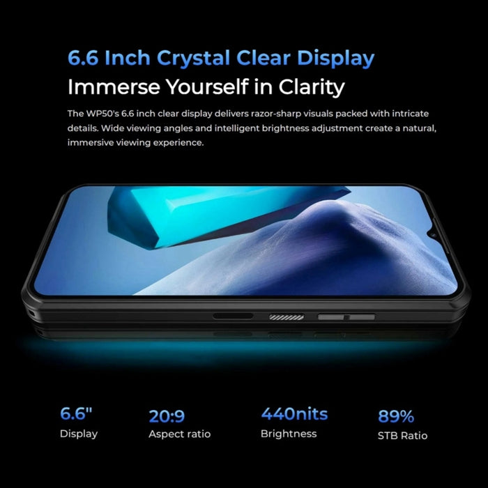 Oukitel WP50 5G Rugged Phone, 4GB+256GB, 6.6 inch Android 14.0 MediaTek Dimensity 6100+ Octa-core 3.0GHz, NFC, OTG, Network: 5G