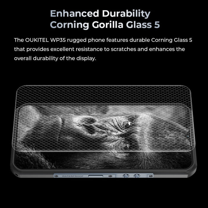 Oukitel WP35 5G Rugged Phone, 8GB+256GB, IP68/IP69K Fingerprint Identification, 11000mAh, 6.6 inch MediaTek Dimensity 6100+ Octa Core, NFC, OTG, Network: 5G, WP35 5G