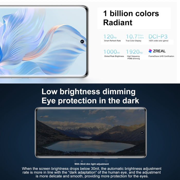 Triple Back Cameras, Screen Fingerprint Identification, 6.67 inch Magic UI 7.0 Qualcomm Snapdragon 782G Octa Core up to  2.7GHz, Network: 5G, OTG, NFC, Not Support Google Play, Honor 80 5G, 8GB+256GB