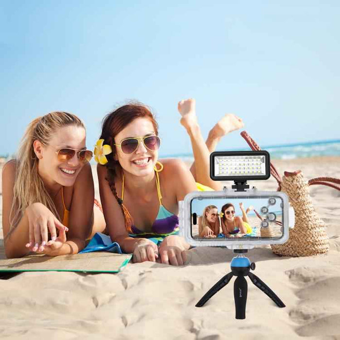 For iPhone 16 Pro PULUZ 40m/130ft Waterproof Diving Case Photo Video Taking Underwater Housing Cover (Transparent)