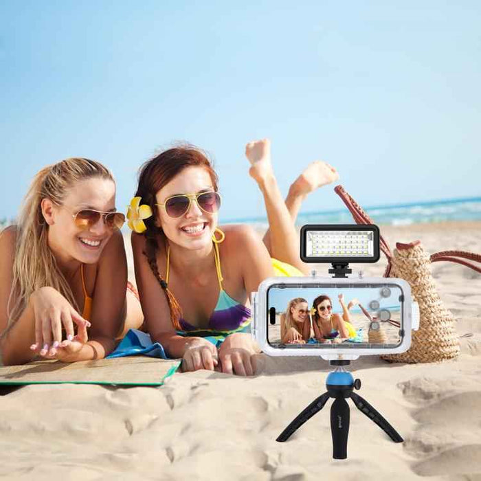 For iPhone 16 Pro Max PULUZ 40m/130ft Waterproof Diving Case Photo Video Taking Underwater Housing Cover (Transparent)