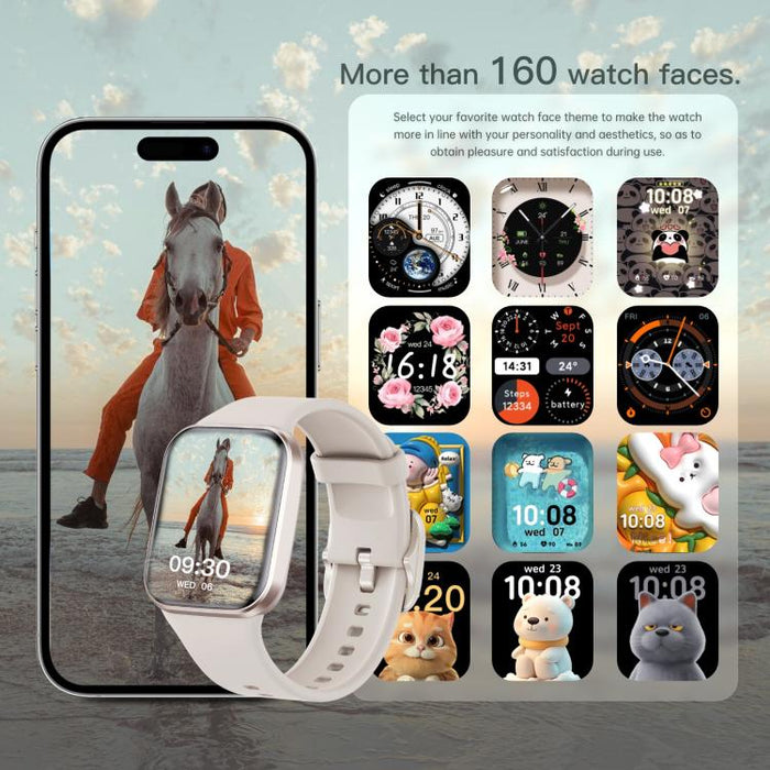 Q23 Pro 1.83 inch Color Screen IP68 Waterproof Bluetooth Call Smart Watch, Support Health Monitoring(Wine Red) PhonoClean