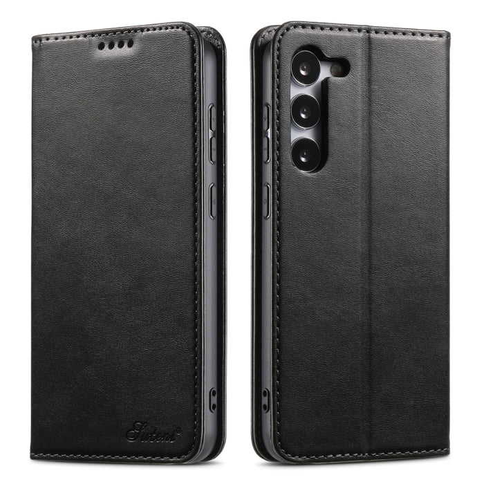Suteni Calf Texture Horizontal Flip Leather Phone Case, For Samsung Galaxy S26+ 5G, For Samsung Galaxy S26 Ultra 5G, For Samsung Galaxy S26 5G, For Samsung Galaxy S25 5G, For Samsung Galaxy S25+ 5G, For Samsung Galaxy S25 Ultra 5G                      ...
