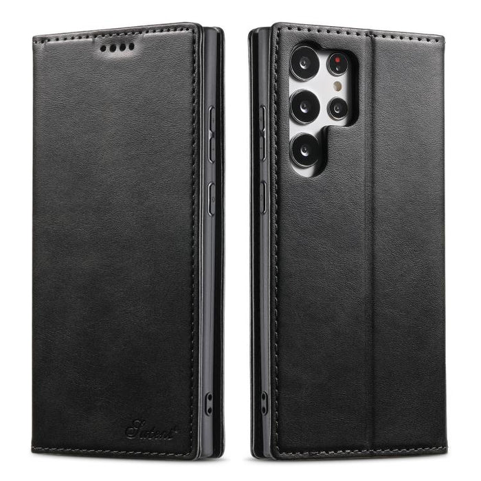 Suteni Calf Texture Horizontal Flip Leather Phone Case, For Samsung Galaxy S26+ 5G, For Samsung Galaxy S26 Ultra 5G, For Samsung Galaxy S26 5G, For Samsung Galaxy S25 5G, For Samsung Galaxy S25+ 5G, For Samsung Galaxy S25 Ultra 5G                      ...