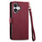 For iPhone 17 Love Zipper Lanyard Leather Phone Case(Red)