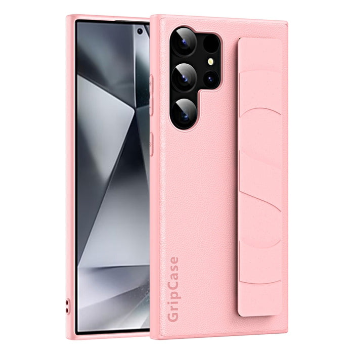 Skin Elastic Wrist Grip Back Cover Phone Case, For Samsung Galaxy S25 5G, For Samsung Galaxy S25+ 5G, For Samsung Galaxy S25 Ultra 5G, For Samsung Galaxy S24 Ultra 5G, For Samsung Galaxy S24+ 5G, For Samsung Galaxy S24 5G, For Samsung Galaxy S23 Ultra ...