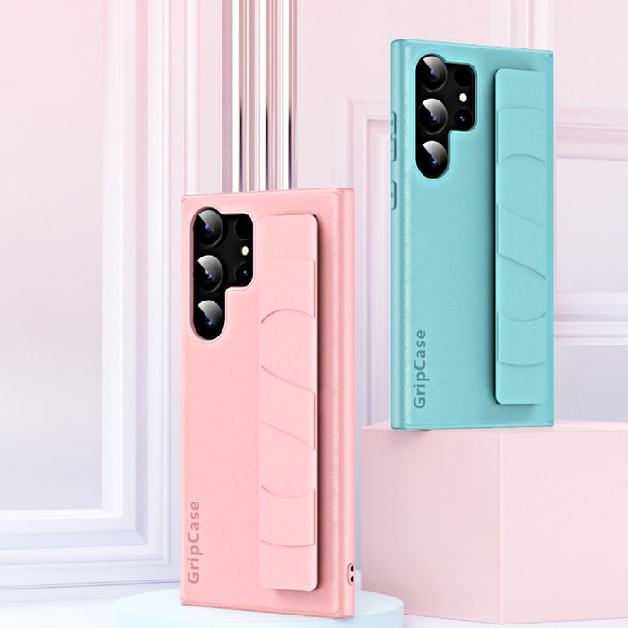 Skin Elastic Wrist Grip Back Cover Phone Case, For Samsung Galaxy S25 5G, For Samsung Galaxy S25+ 5G, For Samsung Galaxy S25 Ultra 5G, For Samsung Galaxy S24 Ultra 5G, For Samsung Galaxy S24+ 5G, For Samsung Galaxy S24 5G, For Samsung Galaxy S23 Ultra ...