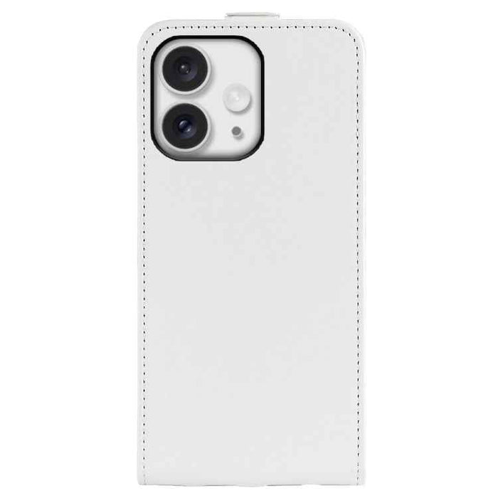 For iPhone 16 Pro R64 Texture Single Vertical Flip Leather Phone Case(White)