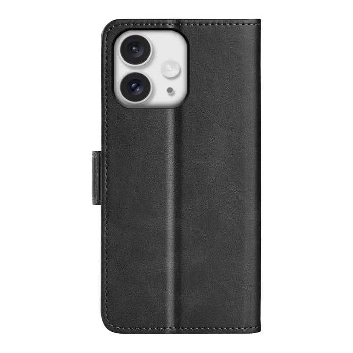 For iPhone 16 Pro Max Dual-side Magnetic Buckle Horizontal Flip Leather Phone Case(Black)