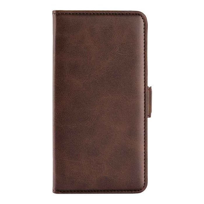 For iPhone 16 Pro Max Dual-side Magnetic Buckle Horizontal Flip Leather Phone Case(Brown)