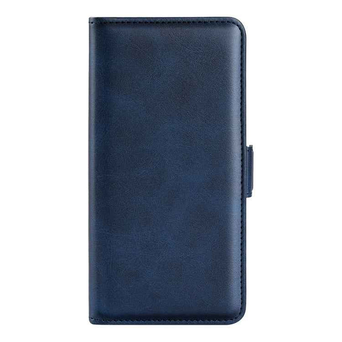 For iPhone 16 Pro Max Dual-side Magnetic Buckle Horizontal Flip Leather Phone Case(Dark Blue)