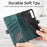 For Samsung Galaxy S22 5G Geometric Zipper Wallet Side Buckle Leather Phone Case(Green)
