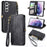 Geometric Zipper Wallet Side Buckle Leather Phone Case, For Samsung Galaxy Note20 Ultra, For Samsung Galaxy Note20, For Samsung Galaxy A21S, For Samsung Galaxy A51 5G, For Samsung Galaxy S20 Ultra, For Samsung Galaxy S20+, For Samsung Galaxy A31       ...