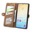For Samsung Galaxy S24 5G Geometric Zipper Wallet Side Buckle Leather Phone Case(Brown)