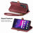 For Samsung Galaxy S24 Ultra 5G Geometric Zipper Wallet Side Buckle Leather Phone Case(Red)
