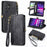 Geometric Zipper Wallet Side Buckle Leather Phone Case, For Samsung Galaxy S25 Ultra 5G, For Samsung Galaxy C55, For Samsung Galaxy M55, For Samsung Galaxy A55 5G, For Samsung Galaxy S24 Ultra 5G, For Samsung Galaxy S24+ 5G, For Samsung Galaxy S24 5G  ...