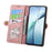 Geometric Zipper Wallet Side Buckle Leather Phone Case