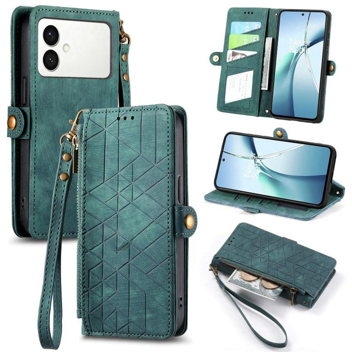 Geometric Zipper Wallet Side Buckle Leather Phone Case, For Samsung Galaxy S26 Edge 5G, For Samsung Galaxy S25 Edge 5G, For Samsung Galaxy A36 5G, For Samsung Galaxy S25 5G, For Samsung Galaxy S25+ 5G, For Samsung Galaxy S25 Ultra 5G                   ...