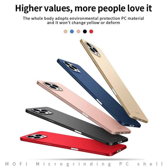 For iPhone 16 Pro Max MOFI Frosted PC Ultra-thin Hard Phone Case(Black)