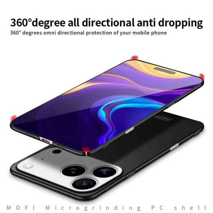 For iPhone 17 Pro Max MOFI Frosted PC Ultra-thin Hard Phone Case(Gold)
