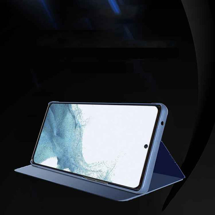 Plated Mirror Horizontal Flip Leather Phone Case with Holder, For   Samsung Galaxy S23 FE 5G