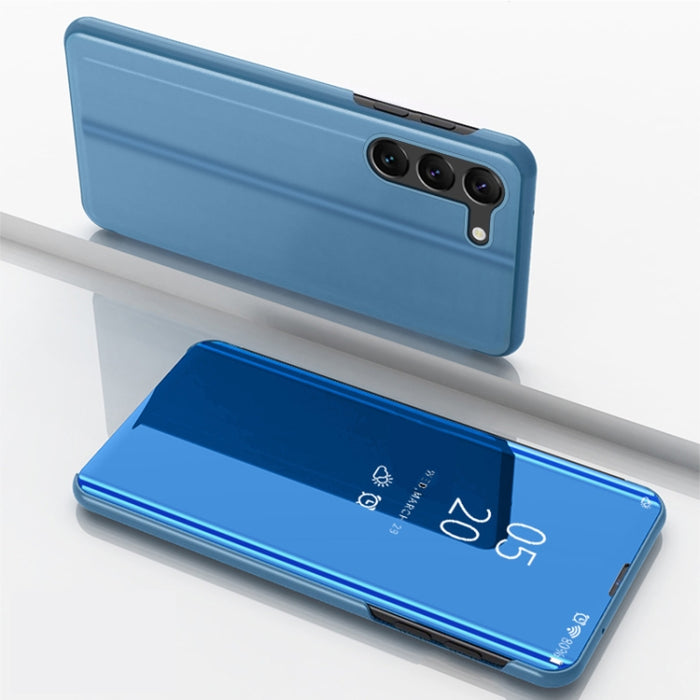 Plated Mirror Horizontal Flip Leather Phone Case with Holder, For Samsung Galaxy A35, For Samsung Galaxy S24 Ultra 5G, For Samsung Galaxy S24+ 5G, For Samsung Galaxy S24 5G, For Samsung Galaxy A15, For Samsung Galaxy A05s