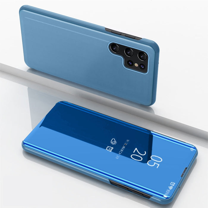 Plated Mirror Horizontal Flip Leather Phone Case with Holder, For Samsung Galaxy A35, For Samsung Galaxy S24 Ultra 5G, For Samsung Galaxy S24+ 5G, For Samsung Galaxy S24 5G, For Samsung Galaxy A15, For Samsung Galaxy A05s