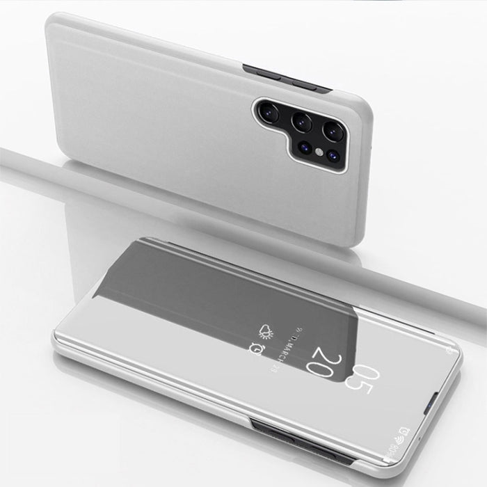 Plated Mirror Horizontal Flip Leather Phone Case with Holder, For Samsung Galaxy A35, For Samsung Galaxy S24 Ultra 5G, For Samsung Galaxy S24+ 5G, For Samsung Galaxy S24 5G, For Samsung Galaxy A15, For Samsung Galaxy A05s