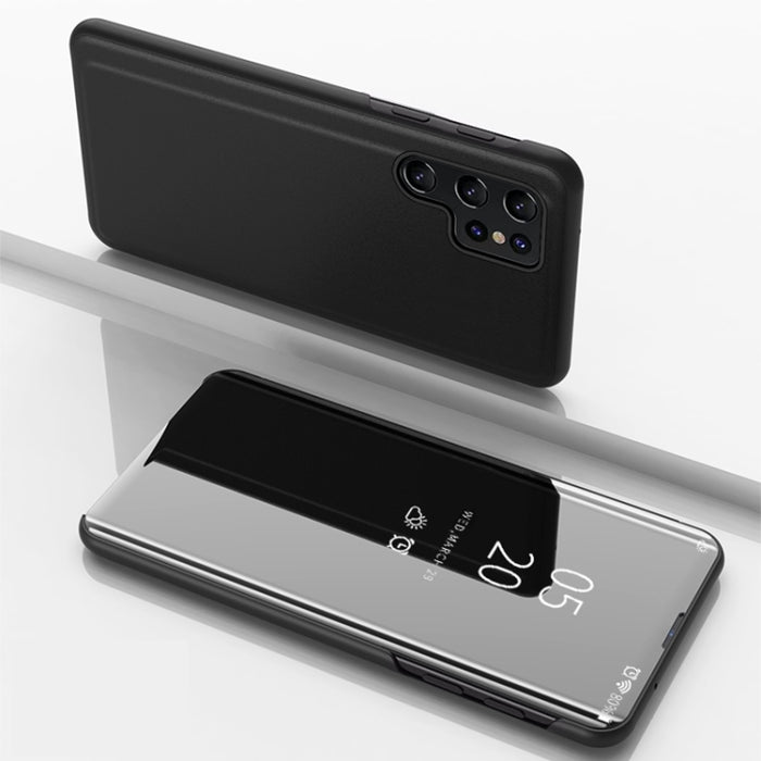 Plated Mirror Horizontal Flip Leather Phone Case with Holder, For Galaxy S25 5G, For Galaxy S25+ 5G, For Galaxy S25 Ultra 5G, For Galaxy A16 5G, For Galaxy A06 4G, For Galaxy S24 FE 5G, For Galaxy M55