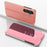 Plated Mirror Horizontal Flip Leather Phone Case with Holder, For Samsung Galaxy S25 FE 5G, For Samsung Galaxy S25 Edge 5G, For Samsung Galaxy A56 5G, For Samsung Galaxy A26 5G, For Samsung Galaxy A36 5G, For Samsung Galaxy S25 5G