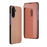 Plated Mirror Horizontal Flip Leather Phone Case with Holder
