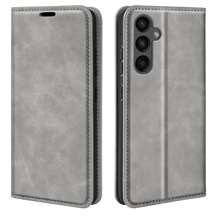 Retro-skin Magnetic Suction Leather Phone Case