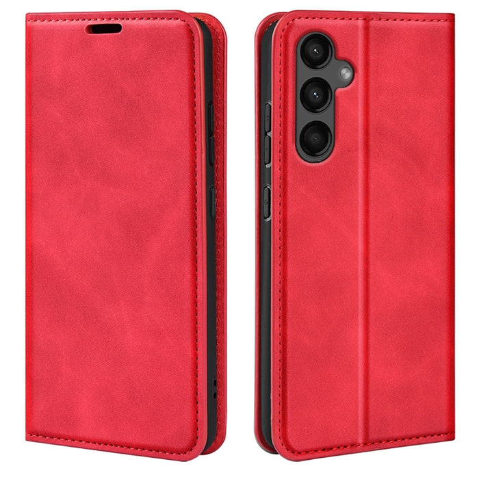 Retro-skin Magnetic Suction Leather Phone Case, For Samsung Galaxy S24 5G, For Samsung Galaxy A15, For Samsung Galaxy A05, For Samsung Galaxy A05s, For For Samsung Galaxy M34 5G, For Samsung Galaxy S23 FE 5G