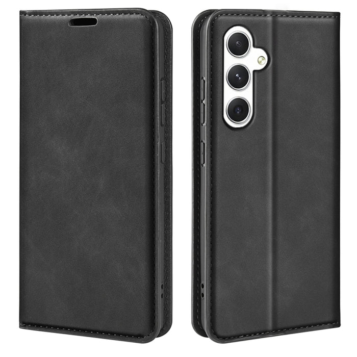 Retro-skin Magnetic Suction Leather Phone Case, For Samsung Galaxy S24 5G, For Samsung Galaxy A15, For Samsung Galaxy A05, For Samsung Galaxy A05s, For For Samsung Galaxy M34 5G, For Samsung Galaxy S23 FE 5G