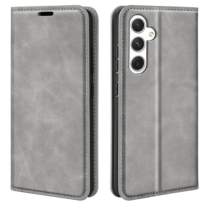 Retro-skin Magnetic Suction Leather Phone Case, For Samsung Galaxy S24 5G, For Samsung Galaxy A15, For Samsung Galaxy A05, For Samsung Galaxy A05s, For For Samsung Galaxy M34 5G, For Samsung Galaxy S23 FE 5G