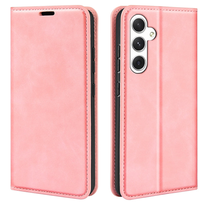 Retro-skin Magnetic Suction Leather Phone Case, For Samsung Galaxy S24 5G, For Samsung Galaxy A15, For Samsung Galaxy A05, For Samsung Galaxy A05s, For For Samsung Galaxy M34 5G, For Samsung Galaxy S23 FE 5G
