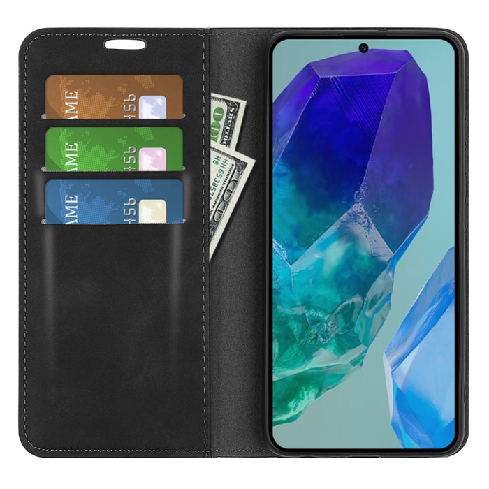 Retro-skin Magnetic Suction Leather Phone Case, For Samsung Galaxy M55 5G, For Samsung Galaxy M15 5G, For Samsung Galaxy A55, For Samsung Galaxy A35, For Samsung Galaxy S24 Ultra 5G, For Samsung Galaxy S24+ 5G, For Samsung Galaxy S24 5G                ...