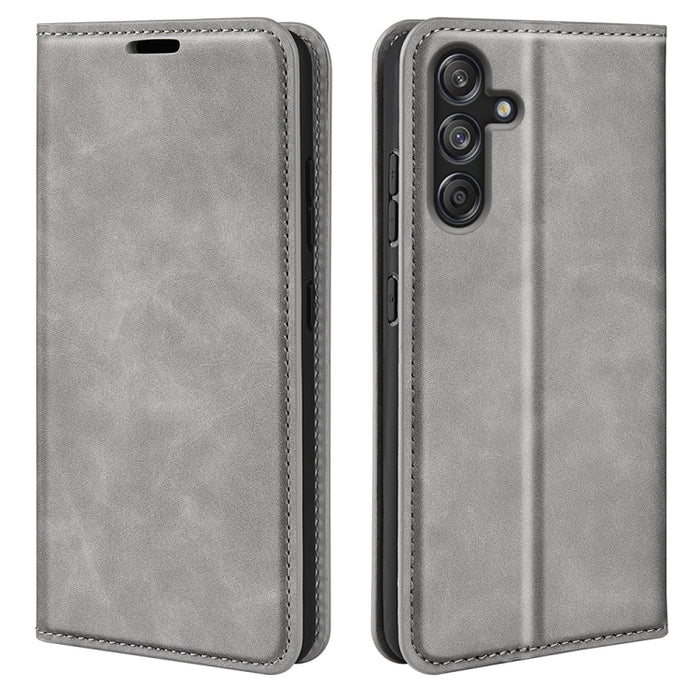Retro-skin Magnetic Suction Leather Phone Case, For Samsung Galaxy M55 5G, For Samsung Galaxy M15 5G, For Samsung Galaxy A55, For Samsung Galaxy A35, For Samsung Galaxy S24 Ultra 5G, For Samsung Galaxy S24+ 5G, For Samsung Galaxy S24 5G                ...