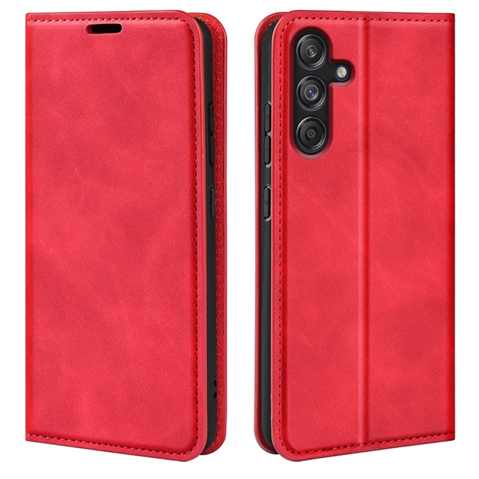 Retro-skin Magnetic Suction Leather Phone Case, For Samsung Galaxy M55 5G, For Samsung Galaxy M15 5G, For Samsung Galaxy A55, For Samsung Galaxy A35, For Samsung Galaxy S24 Ultra 5G, For Samsung Galaxy S24+ 5G, For Samsung Galaxy S24 5G                ...