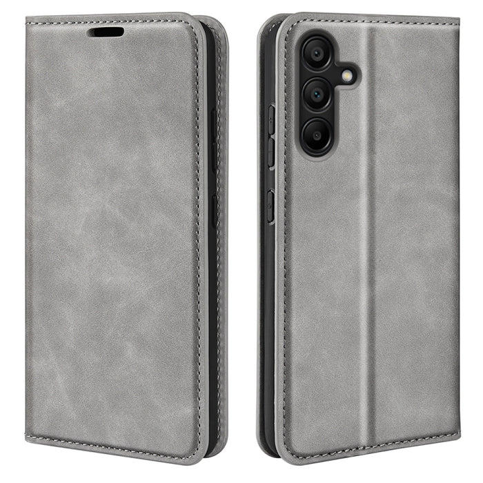 Retro-skin Magnetic Suction Leather Phone Case, For Samsung Galaxy A16, For Samsung Galaxy S24 FE 5G, For Samsung Galaxy M55 5G, For Samsung Galaxy M15 5G, For Samsung Galaxy A55, For Samsung Galaxy A35, For Samsung Galaxy S24 Ultra 5G                 ...