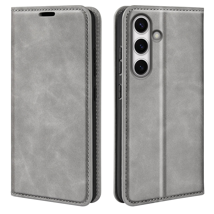 Retro-skin Magnetic Suction Leather Phone Case, For Samsung Galaxy A16, For Samsung Galaxy S24 FE 5G, For Samsung Galaxy M55 5G, For Samsung Galaxy M15 5G, For Samsung Galaxy A55, For Samsung Galaxy A35, For Samsung Galaxy S24 Ultra 5G                 ...