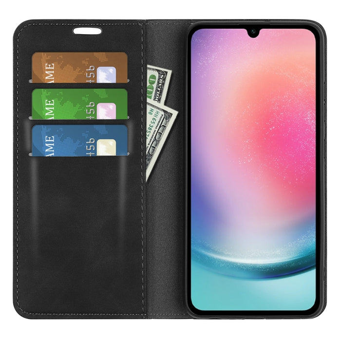 Retro-skin Magnetic Suction Leather Phone Case
