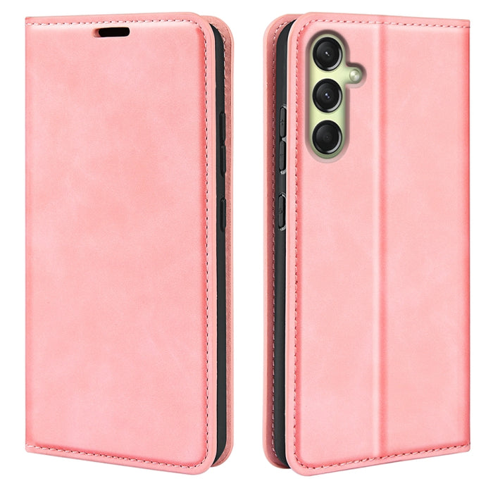 Retro-skin Magnetic Suction Leather Phone Case